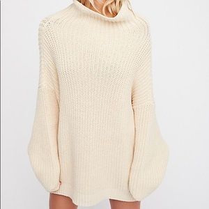 Free people swim too deep cowl neck sweater